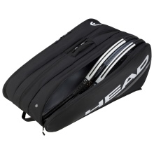 Head Tennis Racketbag Tour Racquet Bag XL (Racket bag, 3 main compartments) 2024 black/white 12-pack